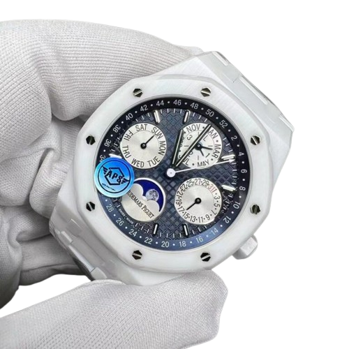 Royal Oak white perpetual calendar