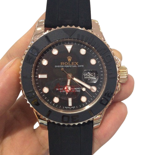 Yacht-master noir, or rose 1:1 best edition