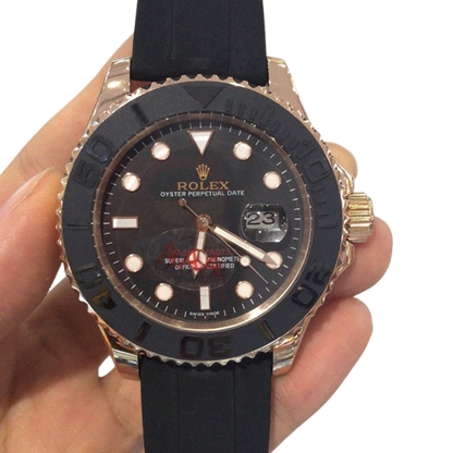 Yacht-master noir, or rose 1:1 best edition